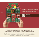 Venchi Wooden Advent Calendar 2025 with Assorted Chocolates 356g Limited Edition