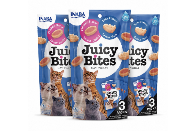 Juicy Bites by INABA Cat Treat Chicken & Tuna Flavour 3 X 3 Packs