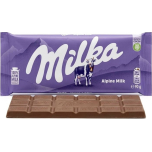 Milka Alpine Milk Chocolate Bar 100g (Broken Bar)