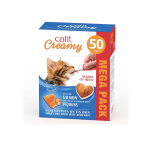 Catit Creamy Salmon & Prawn Lickable Cat Treats 50 Pack