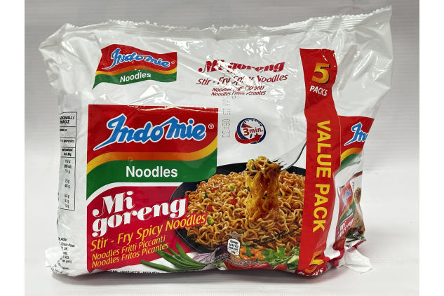 Indomie Mi Goreng Hot & Spicy Stir Fry Noodles 5 x 80g