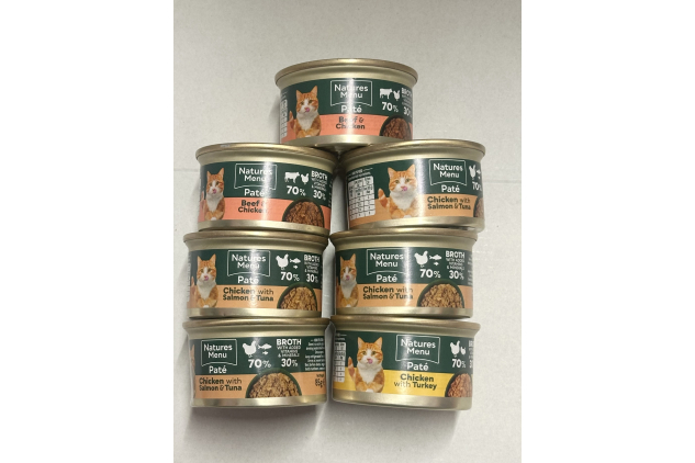 Natures Menu Wet food for Adult Cats 7 x 85g Tins