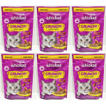 Whiskas Crunch Cat Food Topping Chicken Turkey and Duck 6 x 100g