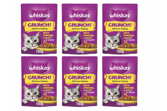 Whiskas Crunch Cat Treats 6 X 100g