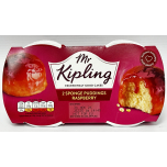 Mr Kipling Raspberry Sponge Puddings 4 x 2 Pack Twinpacks 190g