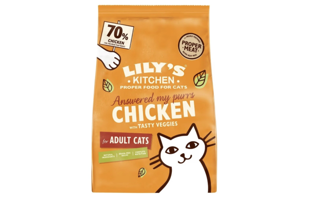 Lily's Kitchen Adult Dry Cat Food Chicken with Veggies Grain Free Recipe 2kg