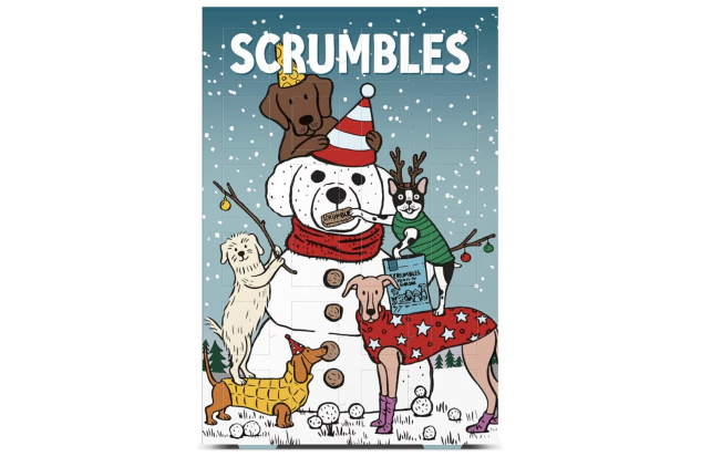 Scrumbles Dog Advent Calendar with Natural Dog Treats 120g