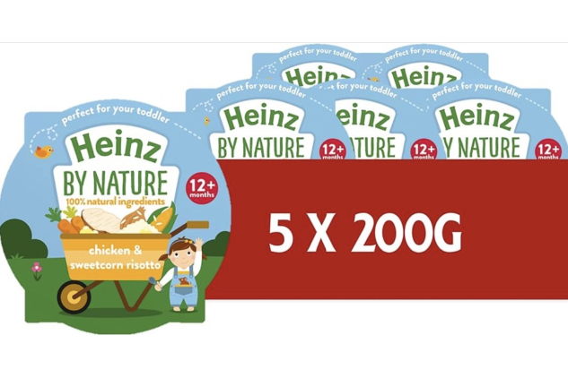Heinz Baby Food Chicken and Sweetcorn Risotto Trays 5 x 200g 12+ Months