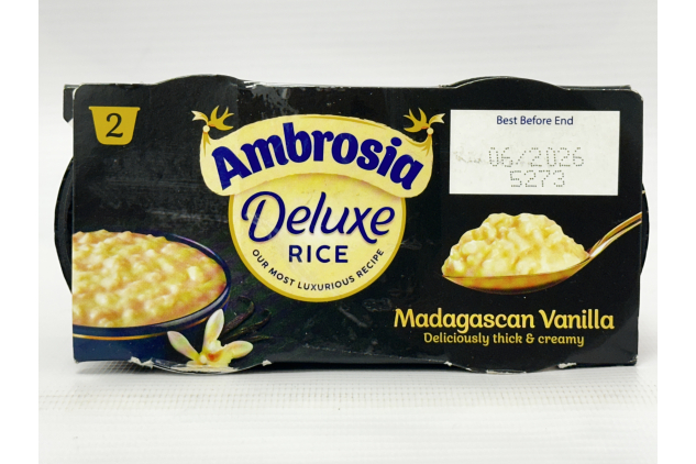 Ambrosia Deluxe Madagascan Vanilla Rice Pudding Pots 2 x 110g