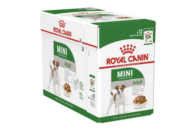 Royal Canin Mini Adult Wet Pouches Dog Food 12 X 85g