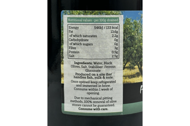 Crespo Pitted Black Olives in Brine 354g