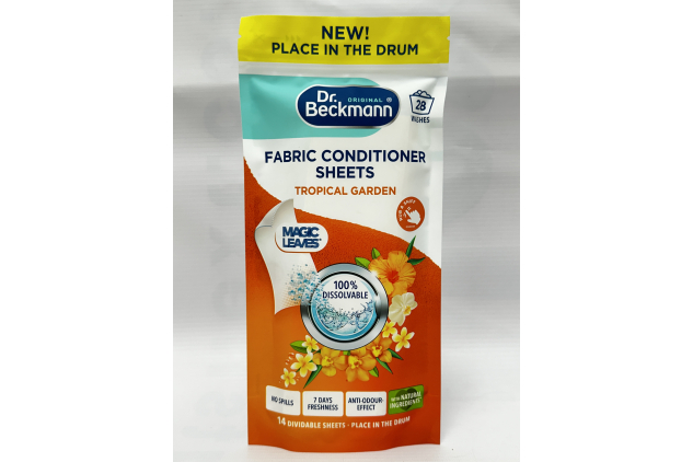Dr. Beckmann Fabric Conditioner Sheets Tropical Garden 14 Sheets