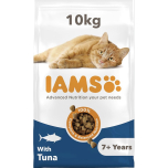 IAMS Senior Complete Dry Cat Food with Tuna 10kg