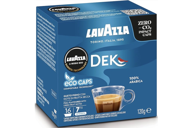 Lavazza A Modo Mio Dek Cremoso Decaffeinated Coffee Capsules 16 Pods