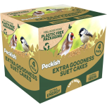 Peckish Extra Goodness Suet Cakes 4 Pack 1.2kg