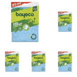 Bayeco Microfibre Glass & Bathroom Cleaning Cloths – Streak-Free – Pack of 5