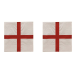 Printed 2-Ply Paper Napkins St George Party Supplies for England Sporting Events Pub Football World Cup Celebrations Party 50 Napkins