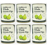 Cooks & Co Whole Green Figs in Syrup 820g Pack of 6