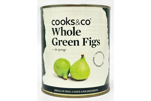 Cooks & Co Whole Green Figs in Syrup 820g Pack of 6