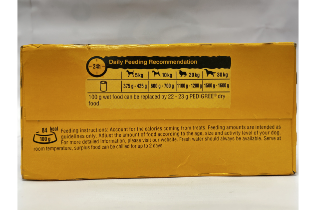 Pedigree Adult Wet Dog Food Chunks in Gravy Mixed Selection 12 x 400g