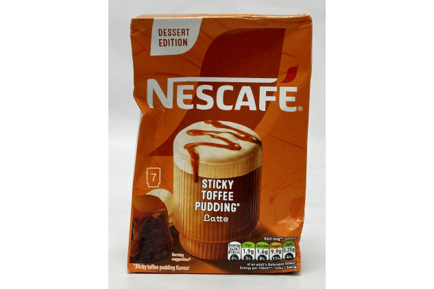 Nescafé Sticky Toffee Pudding Latte Instant Coffee Sachets 7 Pack