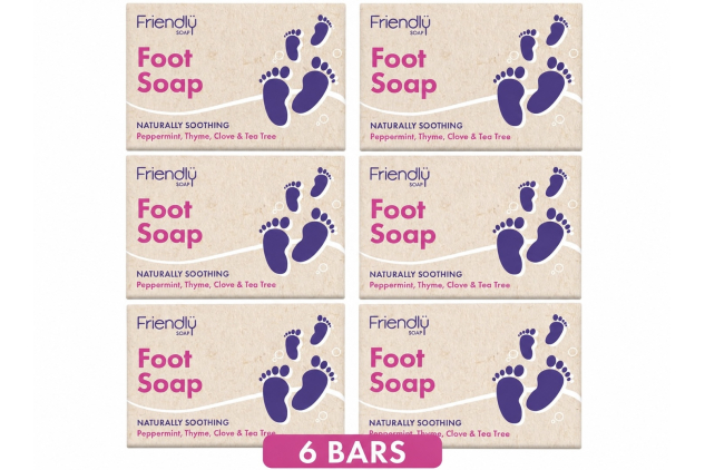 Friendly Soap Foot Soap Bar 6 X 95g