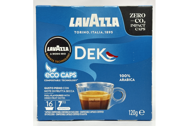 Lavazza A Modo Mio DEK Cremoso Decaf Coffee Eco Capsules 96 Pods