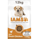 IAMS Puppy Large Dry Dog Food with Fresh Chicken 12kg