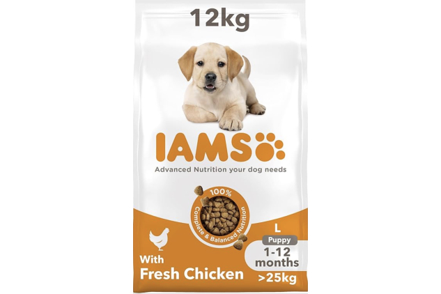 IAMS Puppy Large Dry Dog Food with Fresh Chicken 12kg