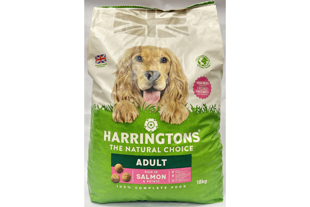 Harringtons Adult Complete Dry Dog Food Salmon & Potato | 18kg | DAMAGED BAG