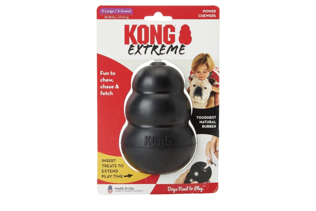 KONG Extreme Dog Toy X Large Fetch & Chew Toy For Power Chewers Durable Natural Rubber Material