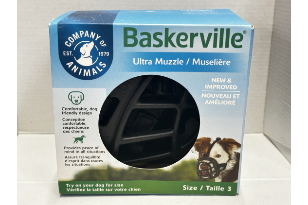 Baskerville Ultra Dog Muzzle Size 3 Black