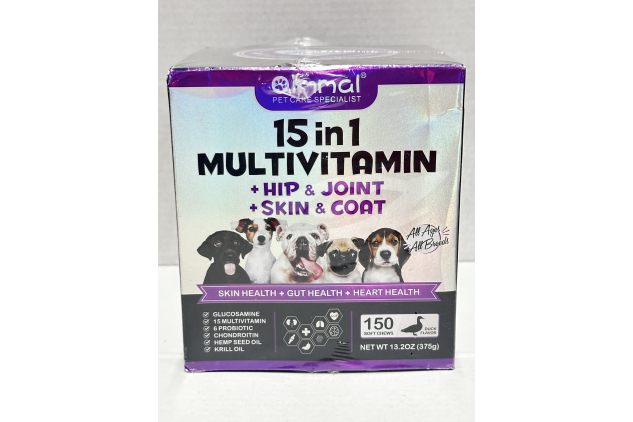 Oimmal 15-in-1 Dog Multivitamin Soft Chews Duck Flavour 150 Chews