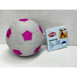Trixie Grey and Pink Foam Rubber Football Dog Toy
