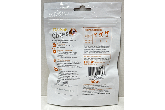 Webbox Chicken Chips 80g