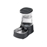 Gardner Pet 3.85L Pet Water Dispenser Cat Bowls with Stainless Steel Bowl, Gravity Dog Water Dispenser 100% BPA-Free Dark Grey