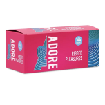 Pasante Adore Ribbed Pleasure Condoms 144 Pack
