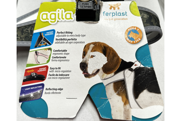 Ferplast Agila 7 Camouflage Dog Harness Reflective Adjustable Max 22kg