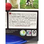 Flexible Dog Frisbee Blue Red and Yellow