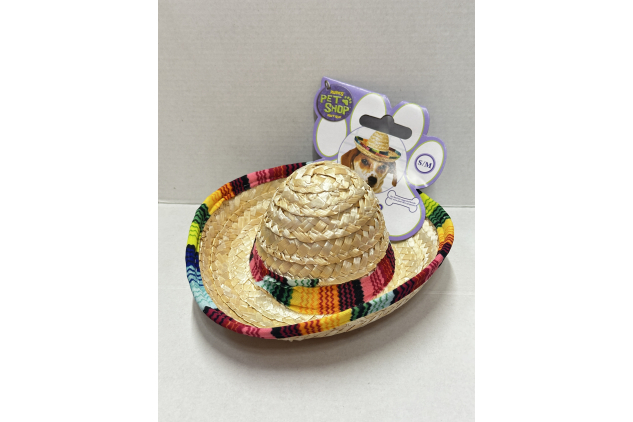 Sombrero Pet Dog Costume Hat S/M Multicolour