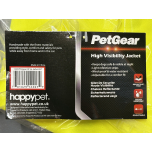 PetGear High Visibility Dog Jacket Reflective Water Resistant 24 Inch