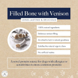 Hollings Filled Bone with Venison Dog Chews 20 Pack