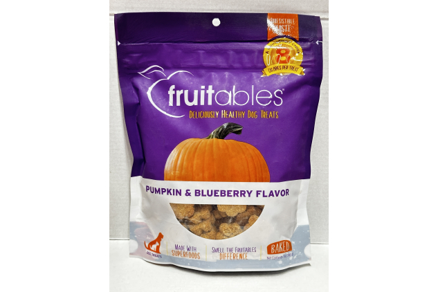 Fruitables Pumpkin and Blueberry Dog Treats 198g