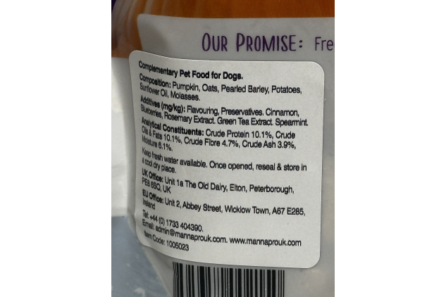 Fruitables Pumpkin and Blueberry Dog Treats 198g