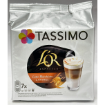 Tassimo L’OR Caramel Latte Macchiato Coffee Pods 5 x 7 Packs 35 Drinks