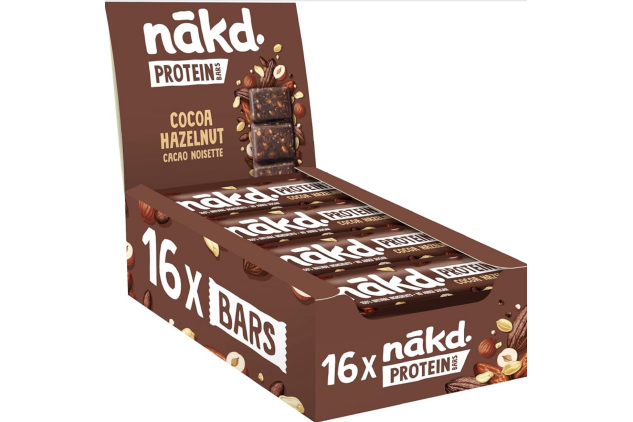 Nakd Cocoa Hazelnut Protein Bars 16 x 45g Vegan Gluten Free
