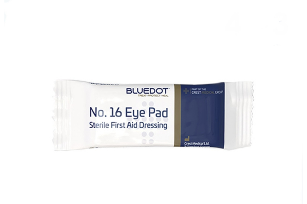Bluedot No 16 Eye Pad Sterile First Aid Dressing 1 Pack