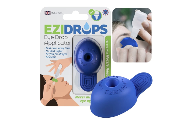 Eye Drop Dispenser for Elderly – Suitable for All Ages – Easy-to-Use Eye Dropper Dispenser for Nozzle Head Bottles – Stops Blink Reflex