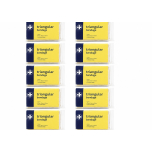 RELIANCE MEDICAL Calico First Aid Sling Triangular Bandage Shoulder & Arm Hemmed Assorted Pack of 10