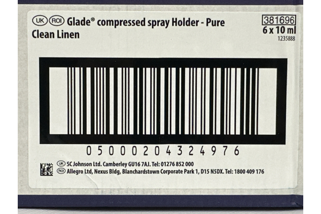Glade Touch & Fresh Pure Clean Linen Air Freshener Starter Kits 6 x 10ml